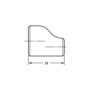 Butt Weld Eksentrisk Reducer